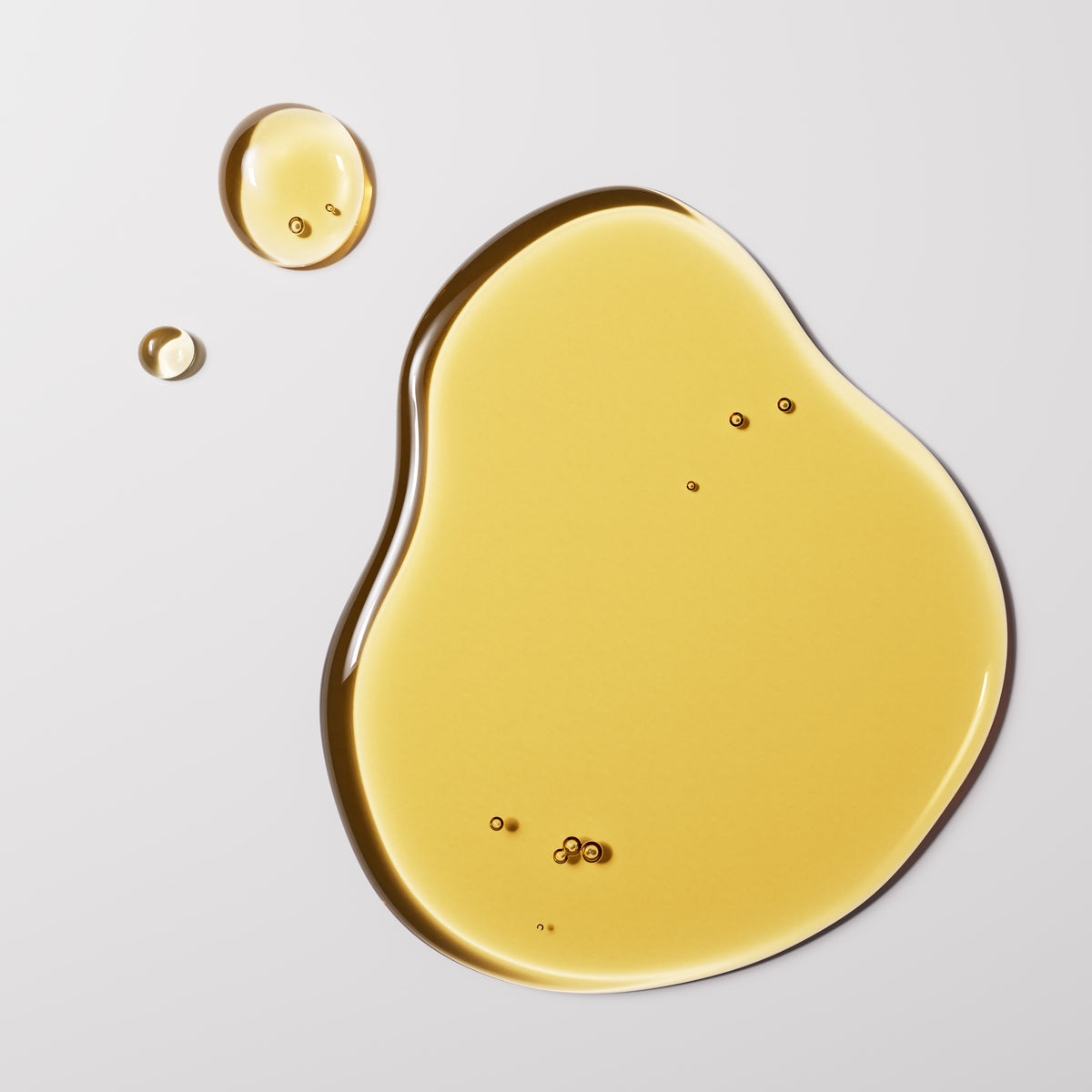 Castor oil on a white background